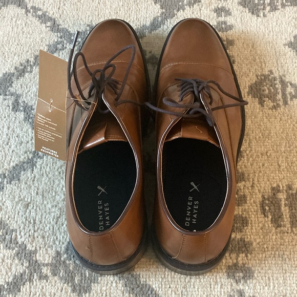 Denver Hayes Brown Oxford Shoes - Picture 1 of 2